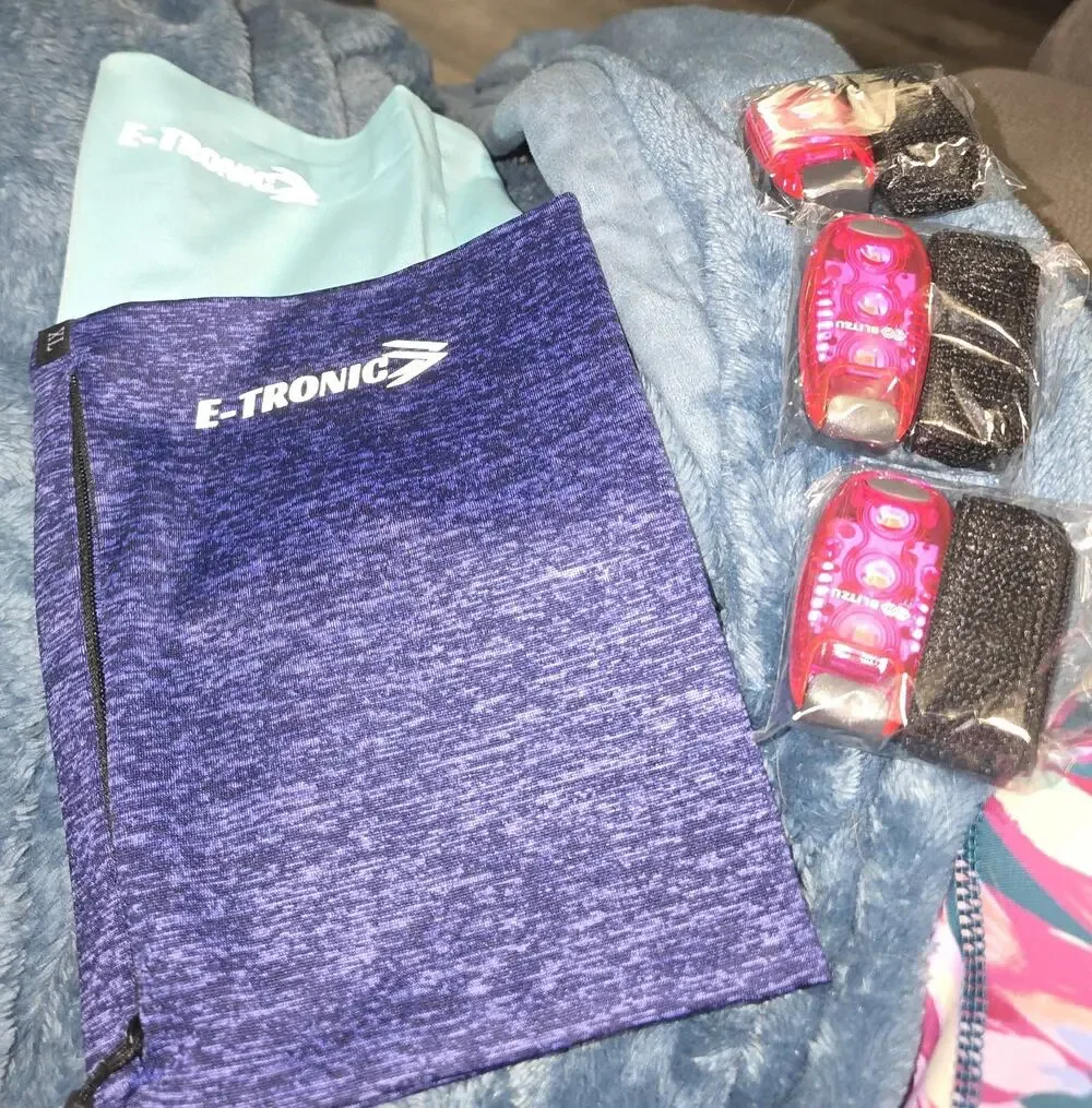 Walking/running Arm Bands And Attachable Lights For Night Walking